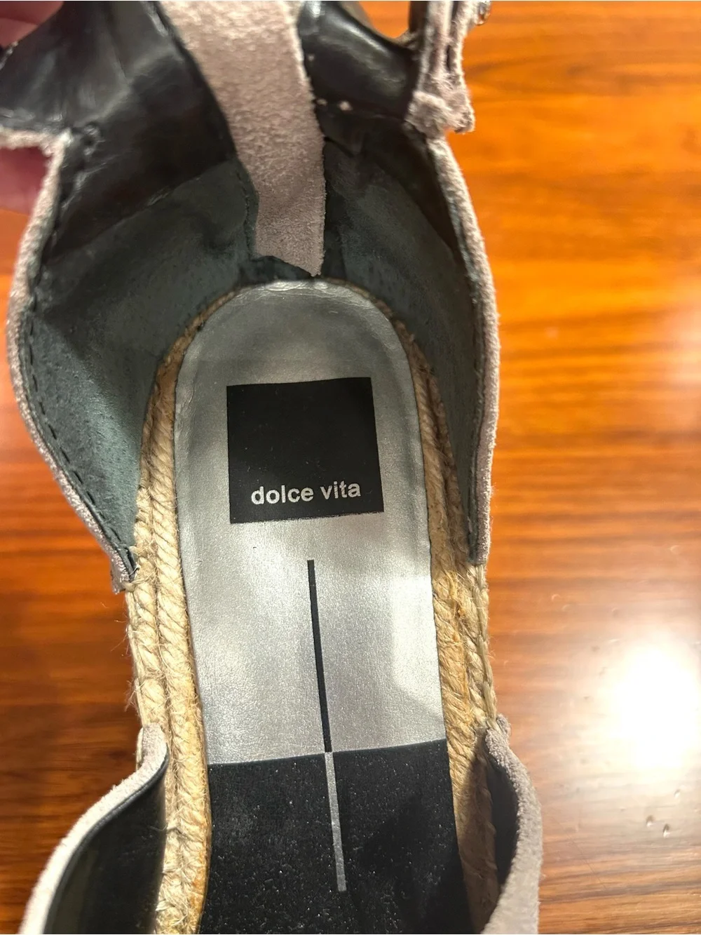 Dolce Vita Beige Suede Platform Espadrille Sandals